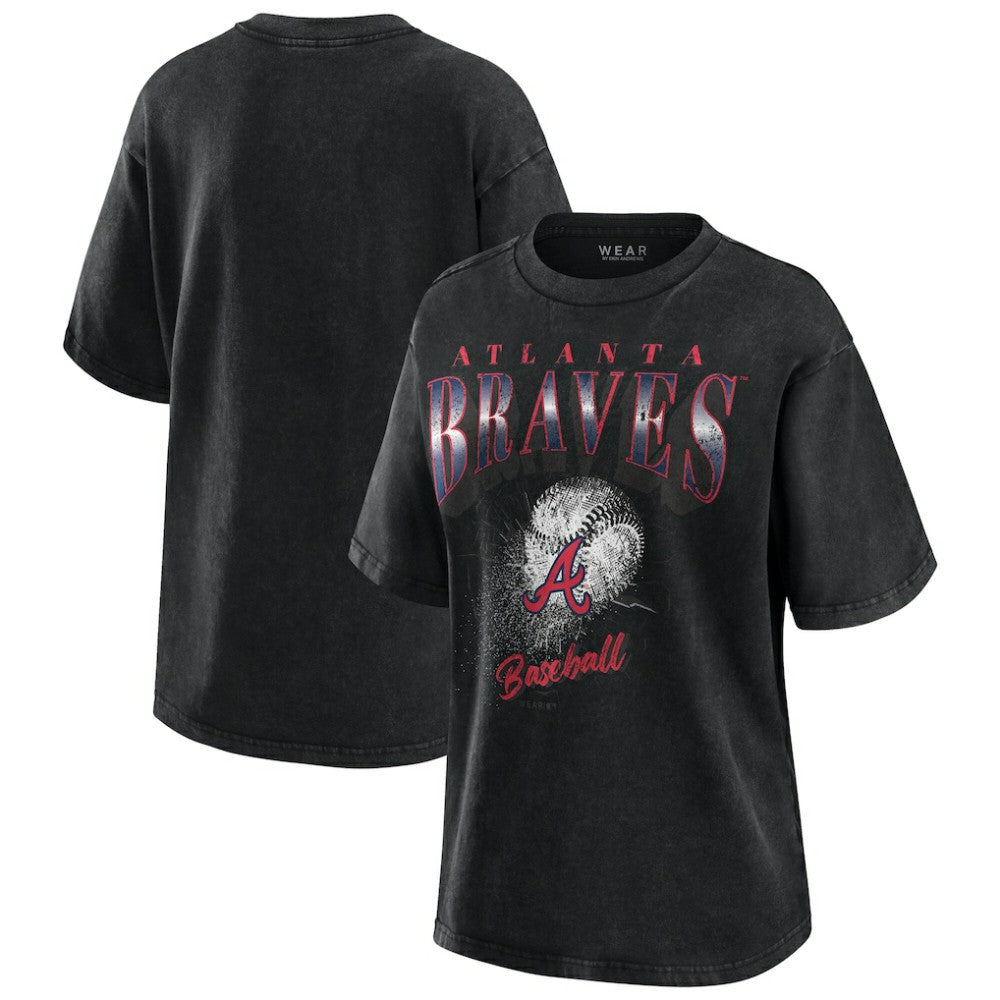 Atlanta Braves WEAR by Erin Andrews Women's Oversized Boyfriend T-Shirt Near Me