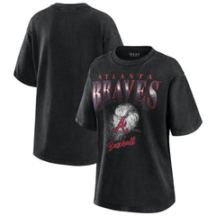 Atlanta Braves WEAR by Erin Andrews Women's Oversized Boyfriend T-Shirt Near Me