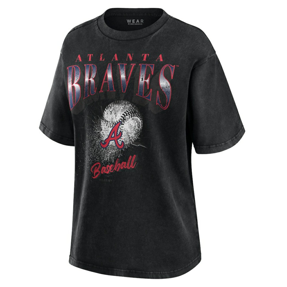 Atlanta Braves WEAR by Erin Andrews Women's Oversized Boyfriend T-Shirt Near Me