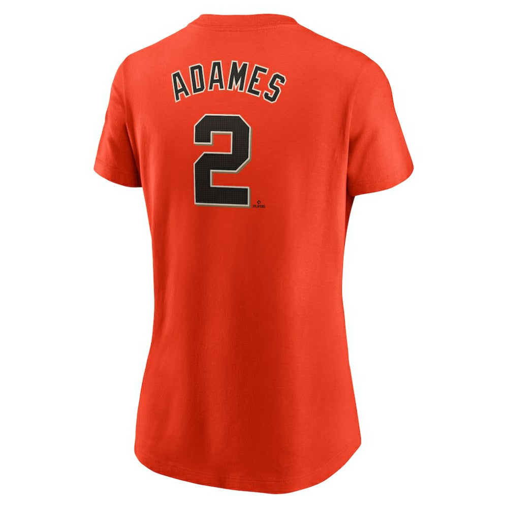 Willy Adames San Francisco Giants Nike Women's Cooperstown Collection Fuse Name & Number T-Shirt Outlet