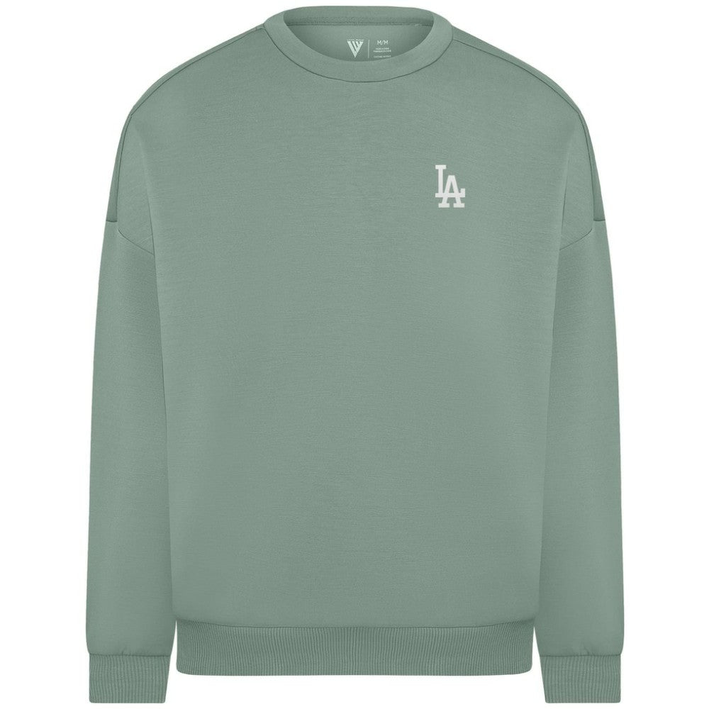 Los Angeles Dodgers Levelwear Women's Luxe Signature Tri-Blend Pullover Sweatshirt Outlet