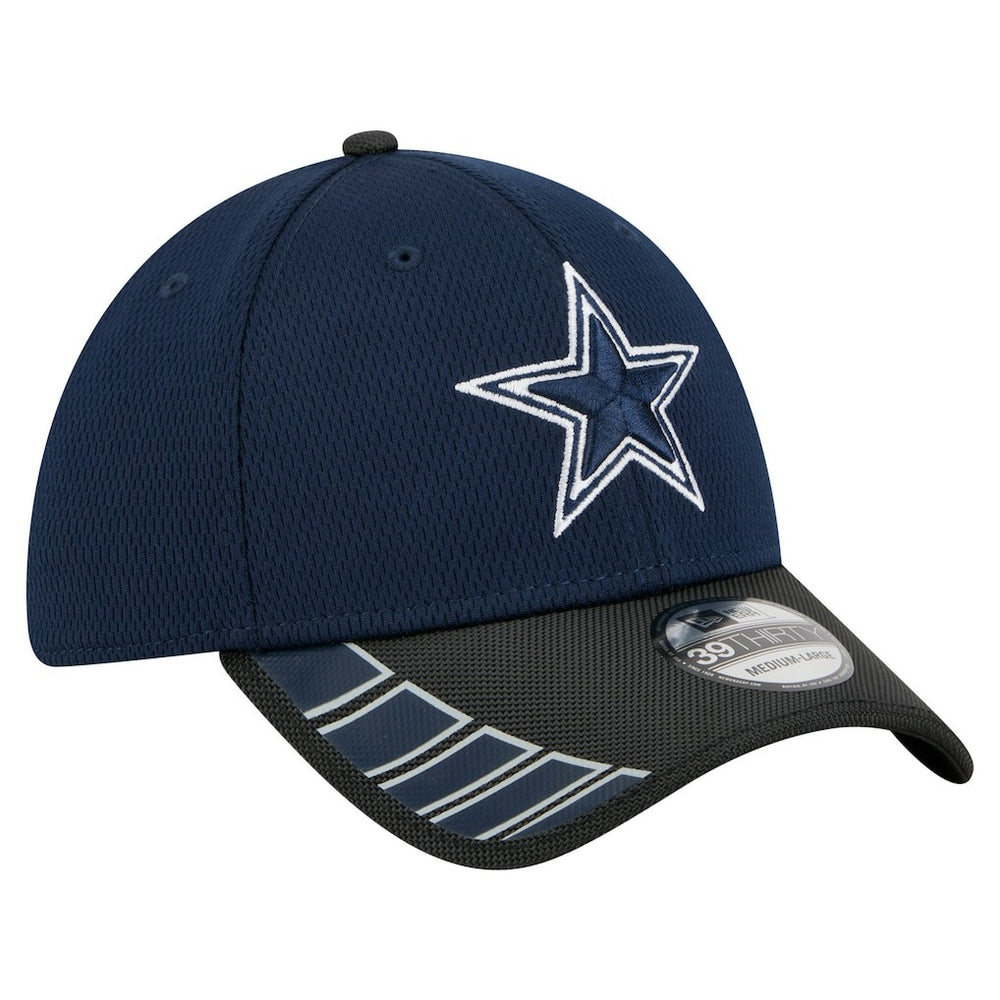 Dallas Cowboys New Era Visor Hit 39THIRTY Flex Hat - Navy/Black - NFL