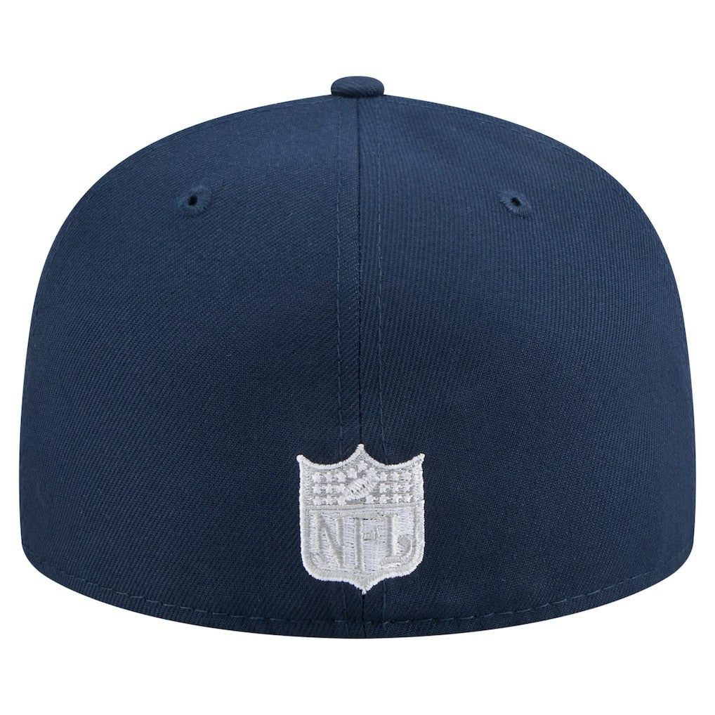 Dallas Cowboys New Era Throwback Oversized 59FIFTY Fitted Hat - Navy - NFL
