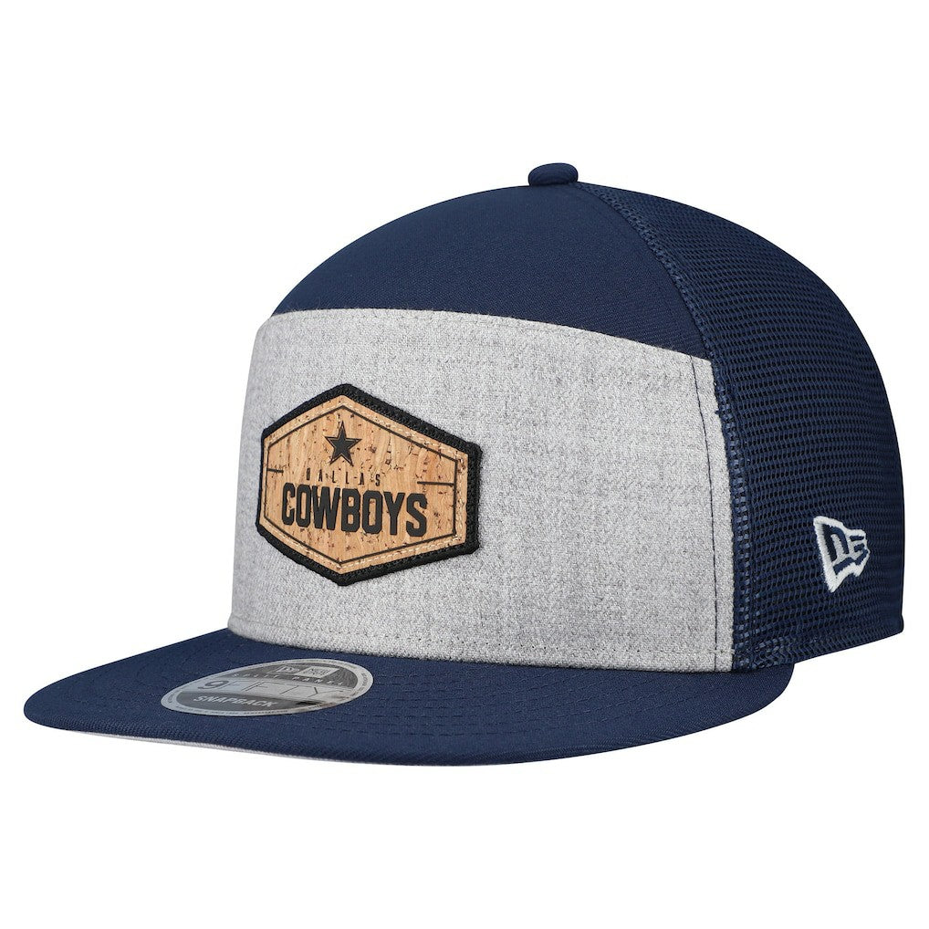 Dallas Cowboys New Era Cork Split Panel 9FIFTY Trucker Snapback Hat - Gray/Navy - NFL