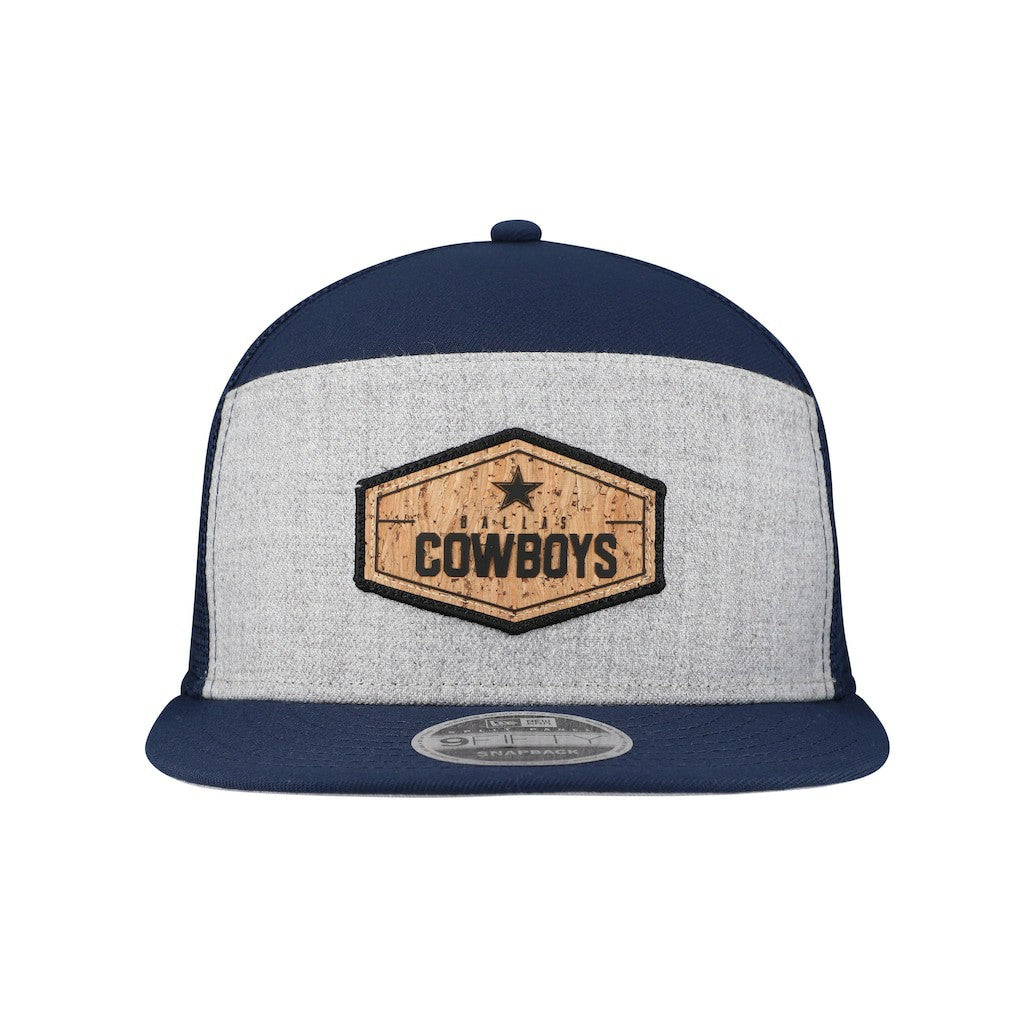 Dallas Cowboys New Era Cork Split Panel 9FIFTY Trucker Snapback Hat - Gray/Navy - NFL