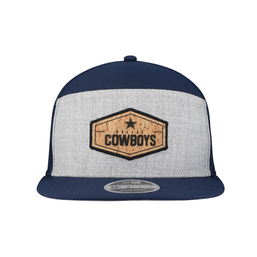 Dallas Cowboys New Era Cork Split Panel 9FIFTY Trucker Snapback Hat - Gray/Navy - NFL