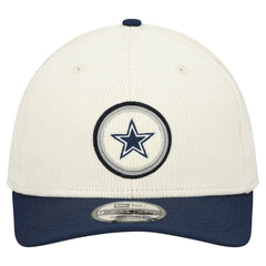 Dallas Cowboys New Era Loyal Corduroy 9SEVENTY Adjustable Hat - Cream - NFL