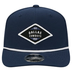Dallas Cowboys New Era 9SEVENTY Team Rope Stretch-Snap Hat - Navy - NFL