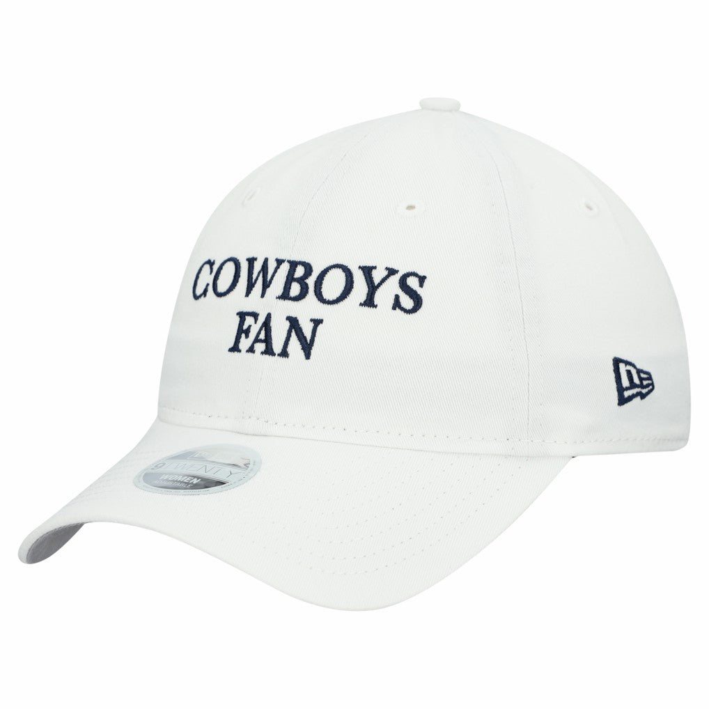 Dallas Cowboys New Era Women's Team Fan 9TWENTY Adjustable Hat - White - NFL
