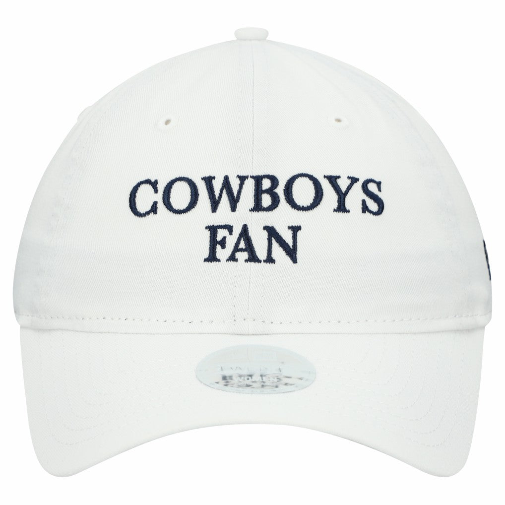 Dallas Cowboys New Era Women's Team Fan 9TWENTY Adjustable Hat - White - NFL
