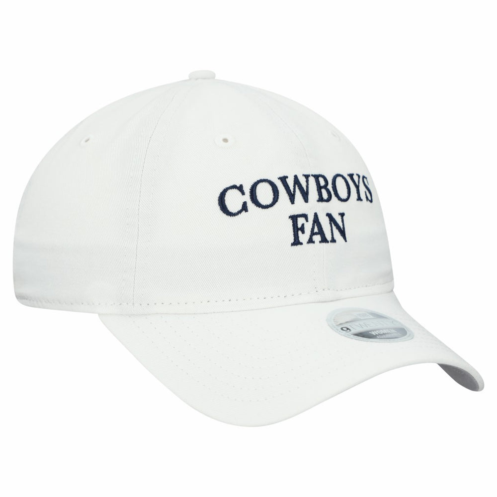 Dallas Cowboys New Era Women's Team Fan 9TWENTY Adjustable Hat - White - NFL