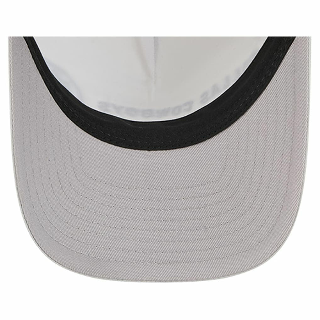 Dallas Cowboys New Era Linear A-Frame 9FORTY Adjustable Hat - Silver/Navy - NFL