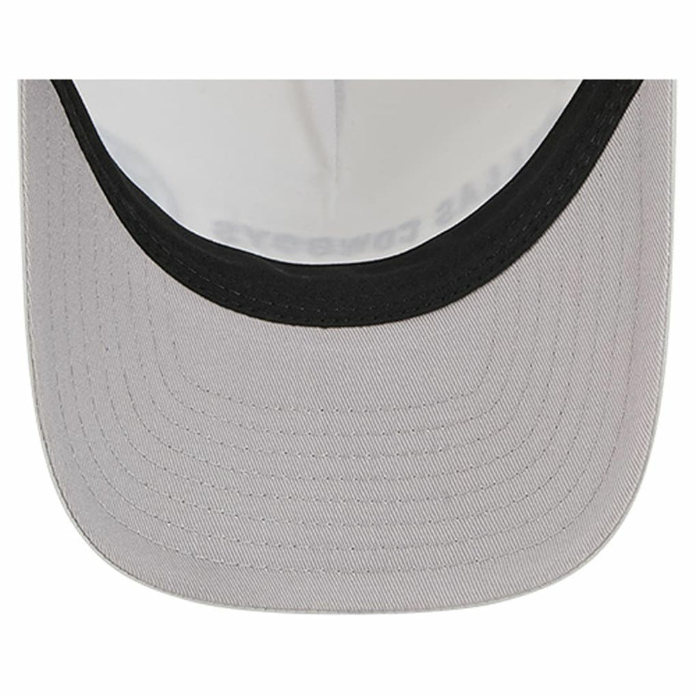 Dallas Cowboys New Era Linear A-Frame 9FORTY Adjustable Hat - Silver/Navy - NFL