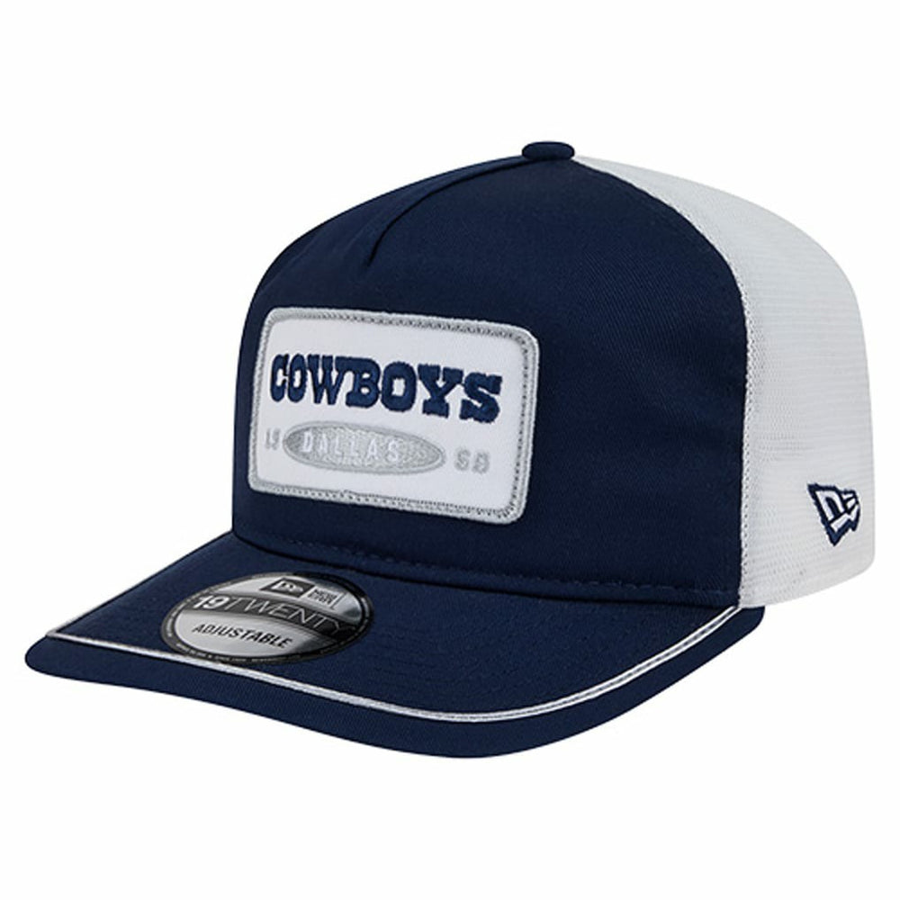 Dallas Cowboys New Era Patch 19TWENTY Adjustable Hat - Navy/White - NFL