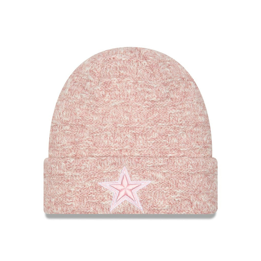 Dallas Cowboys New Era Women's Metallic Cuffed Knit Hat - Pink - NFL