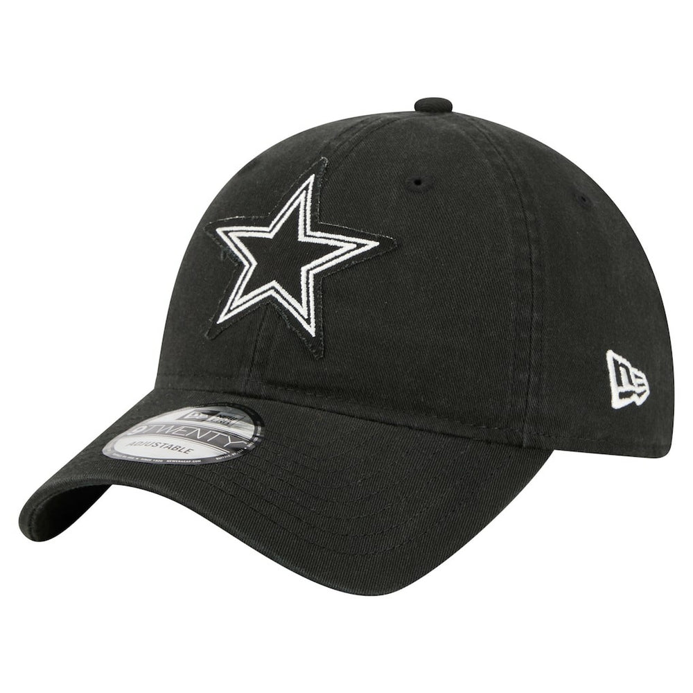 Dallas Cowboys New Era Stamp 9TWENTY Adjustable Hat - Black - NFL