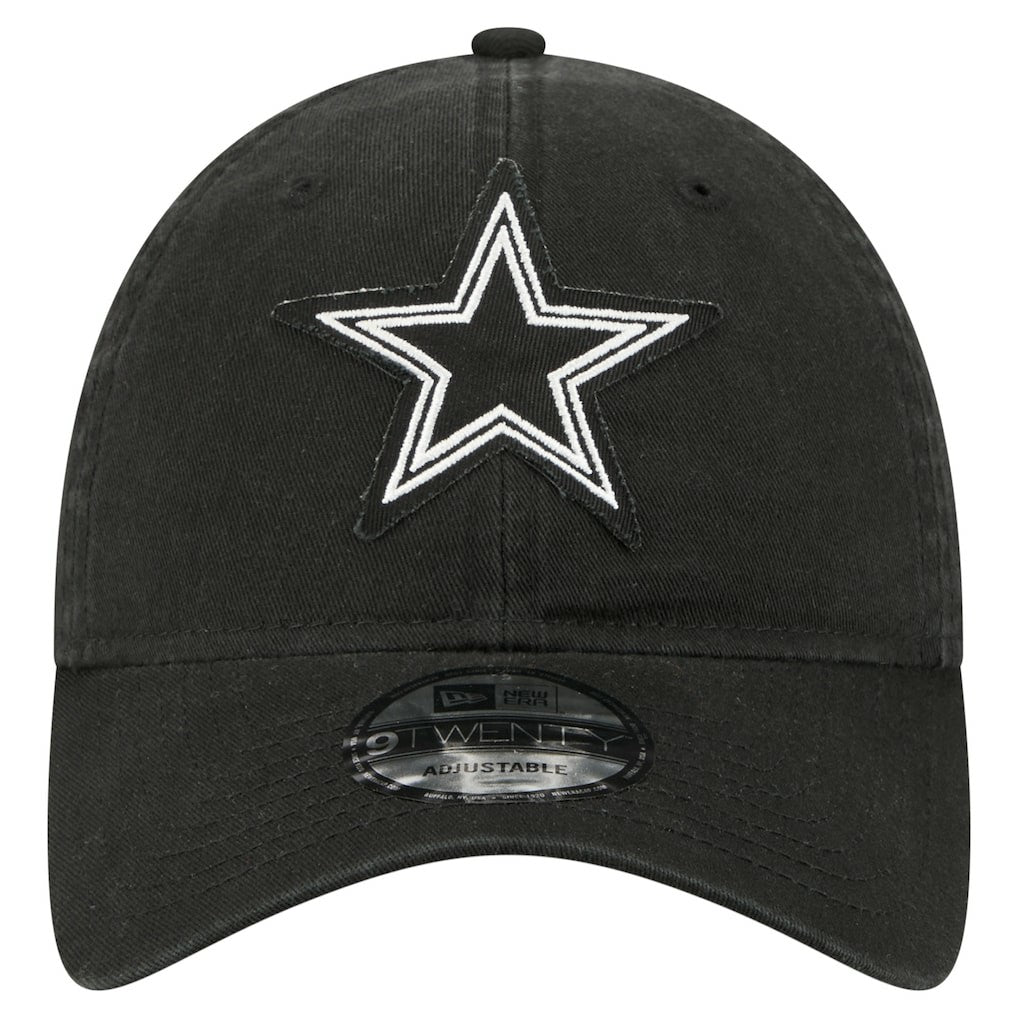 Dallas Cowboys New Era Stamp 9TWENTY Adjustable Hat - Black - NFL
