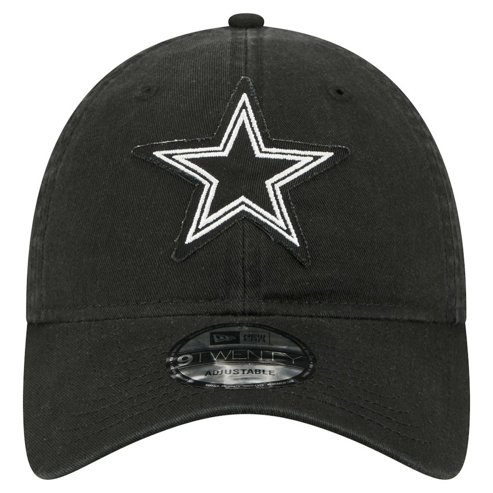 Dallas Cowboys New Era Stamp 9TWENTY Adjustable Hat - Black - NFL