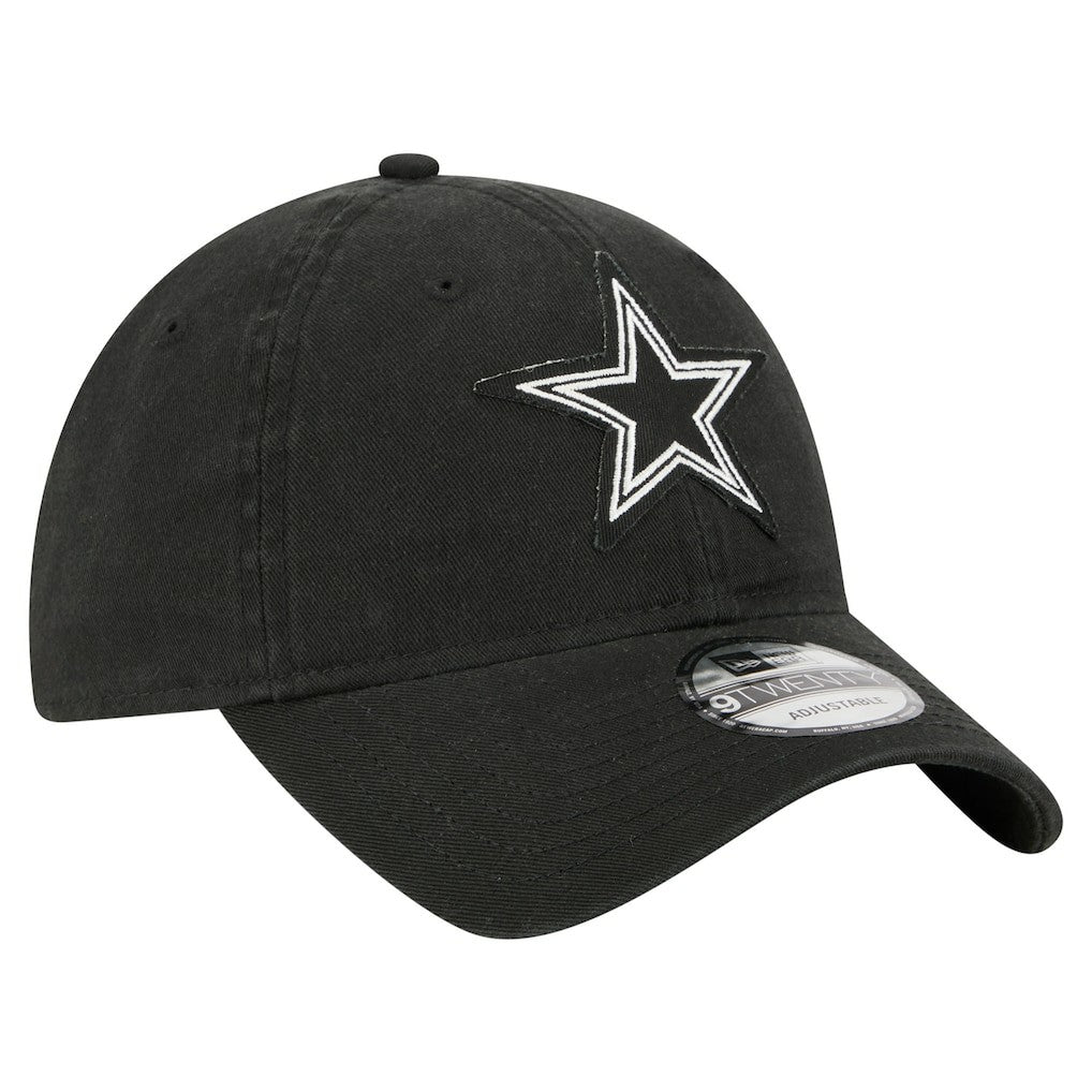 Dallas Cowboys New Era Stamp 9TWENTY Adjustable Hat - Black - NFL