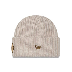 Dallas Cowboys New Era Logo Applique Cuffed Knit Hat - Light Beige - NFL