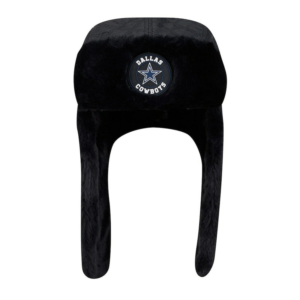 Dallas Cowboys New Era Quilted Trapper Hat - Black - NFL