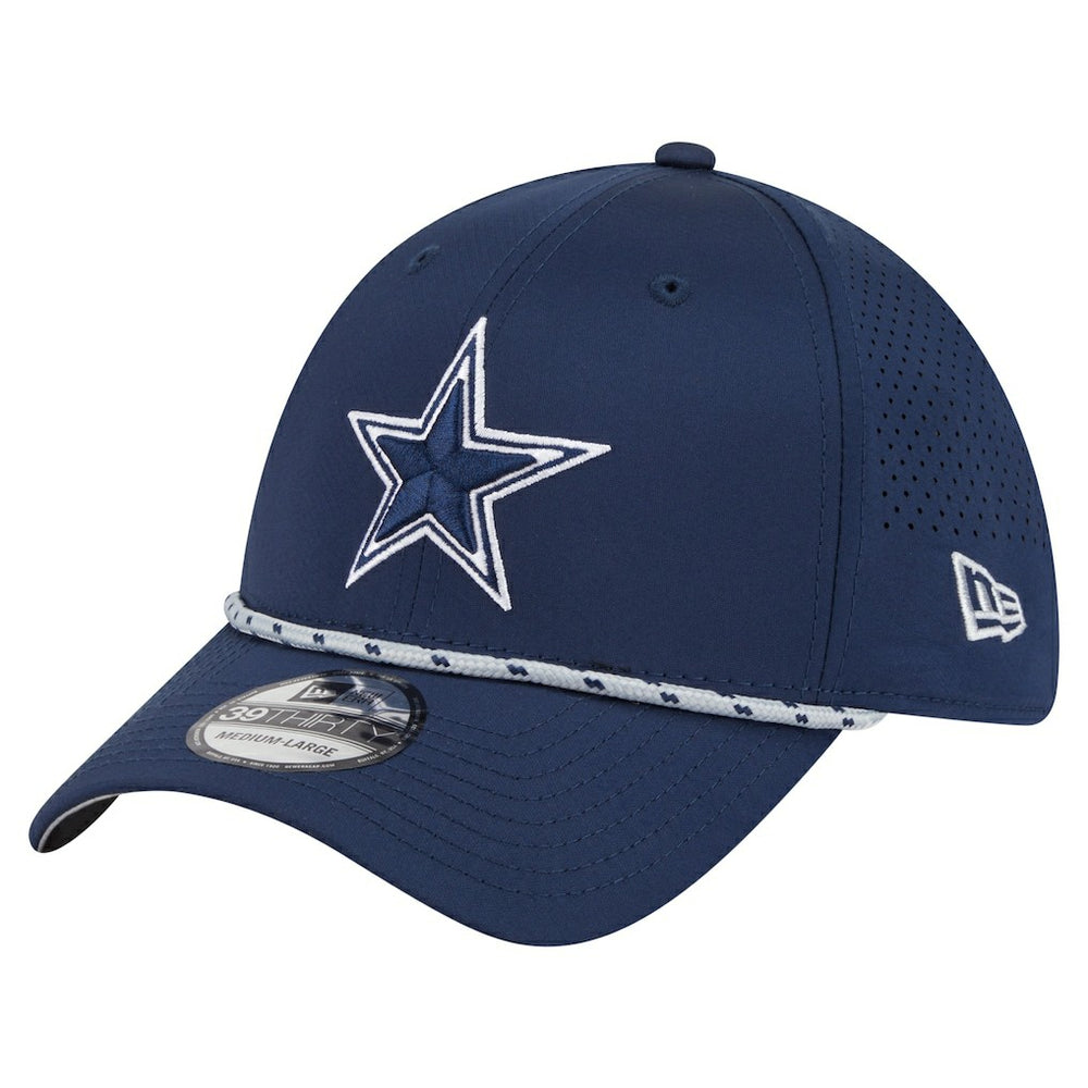 Dallas Cowboys New Era Featherweight Poly Rope Flex 39Thirty Hat - Navy - NFL
