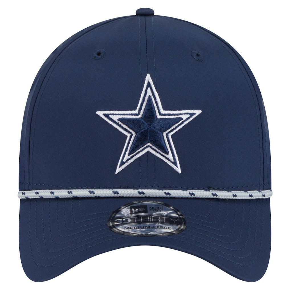 Dallas Cowboys New Era Featherweight Poly Rope Flex 39Thirty Hat - Navy - NFL