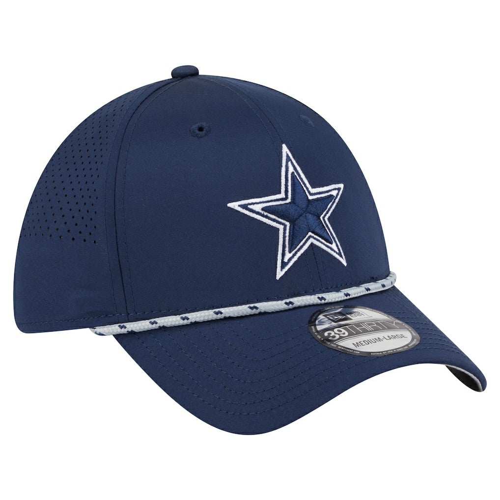 Dallas Cowboys New Era Featherweight Poly Rope Flex 39Thirty Hat - Navy - NFL