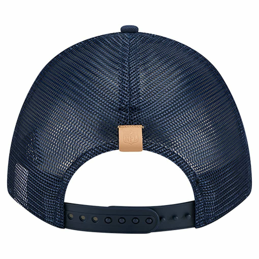 Dallas Cowboys New Era Two-Tone Text 9FORTY M-Crown Adjustable Hat - Stone/Navy - NFL