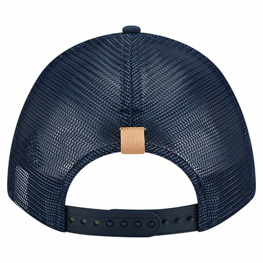 Dallas Cowboys New Era Two-Tone Text 9FORTY M-Crown Adjustable Hat - Stone/Navy - NFL
