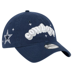 Dallas Cowboys New Era Girls Youth Cheer 9TWENTY Adjustable Hat - Navy - NFL