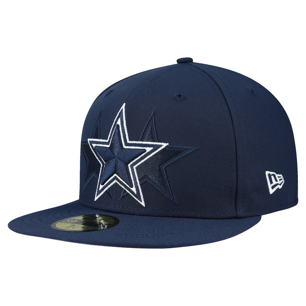 Dallas Cowboys New Era Tri-Hit 59FIFTY Fitted Hat - Navy - NFL