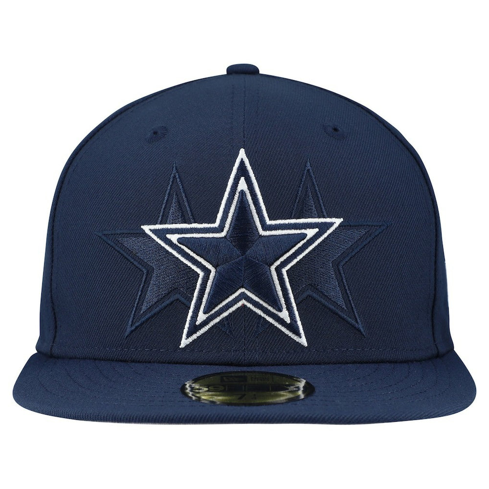 Dallas Cowboys New Era Tri-Hit 59FIFTY Fitted Hat - Navy - NFL