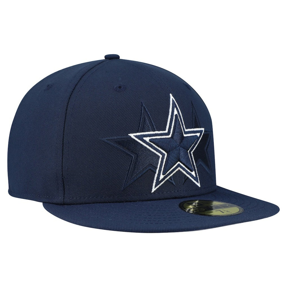 Dallas Cowboys New Era Tri-Hit 59FIFTY Fitted Hat - Navy - NFL