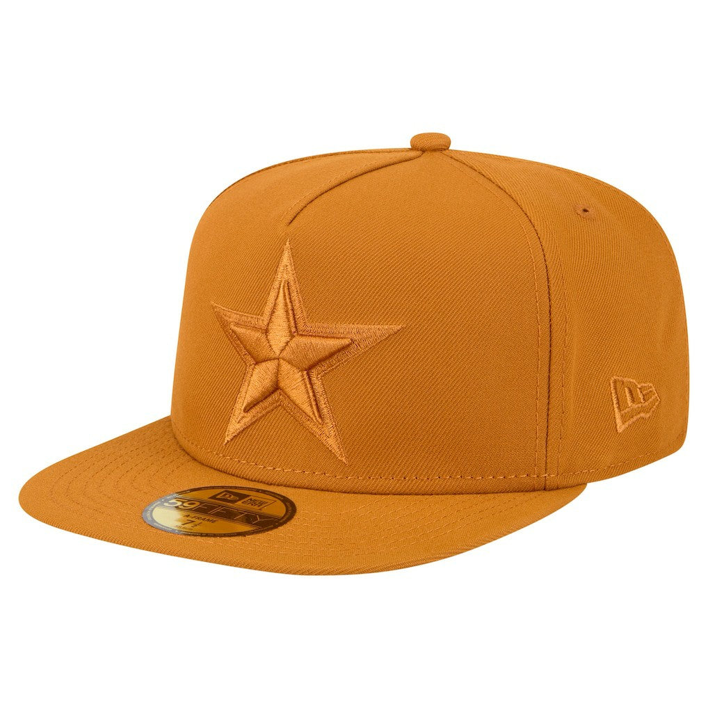 Dallas Cowboys New Era Color Pack A-Frame 59FIFTY Fitted Hat - Brown - NFL