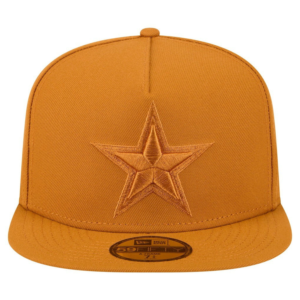 Dallas Cowboys New Era Color Pack A-Frame 59FIFTY Fitted Hat - Brown - NFL