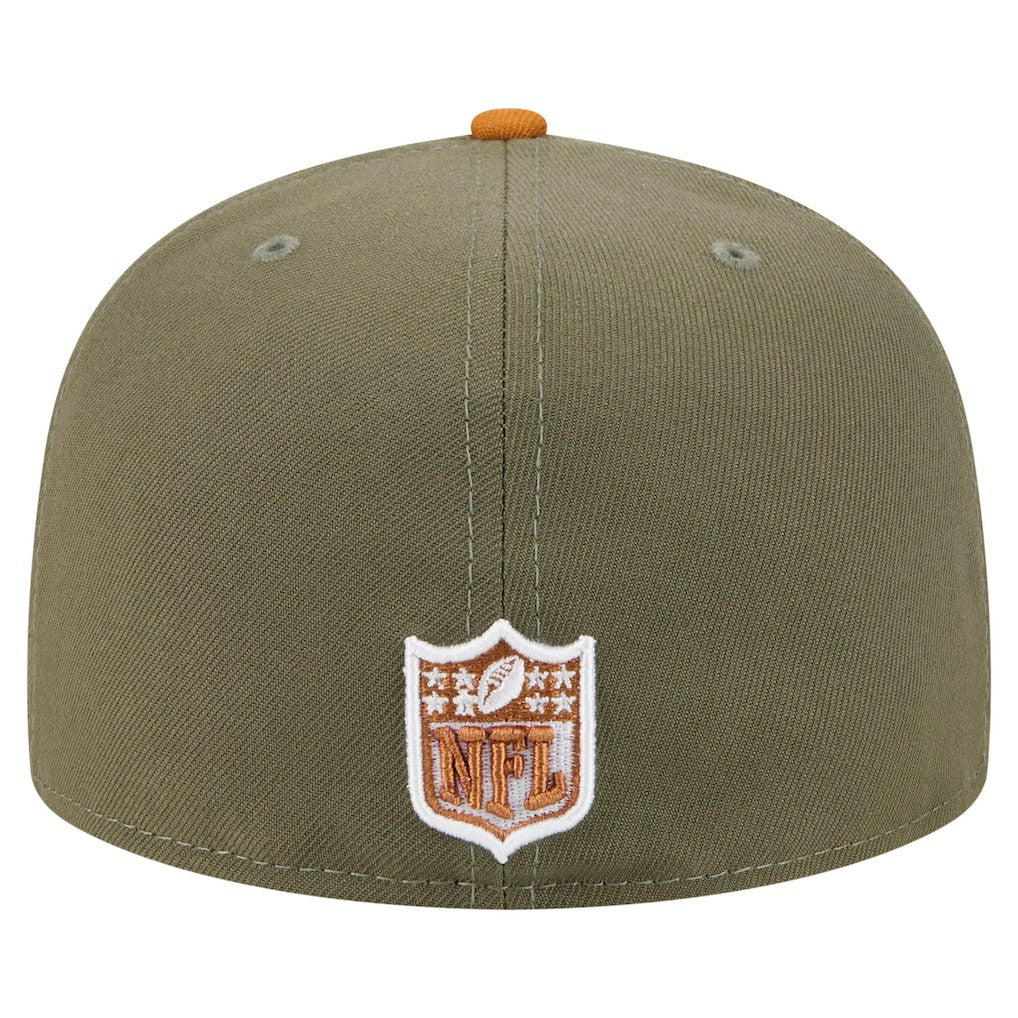 Dallas Cowboys New Era 2-Tone Color Pack A-Frame 59FIFTY Fitted Hat - Olive/Brown - NFL