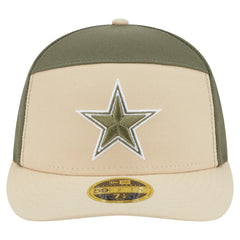 Dallas Cowboys New Era 2-Tone Color Pack Split Panel 59FIFTY Fitted Hat - Light Beige/Olive - NFL