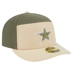 Dallas Cowboys New Era 2-Tone Color Pack Split Panel 59FIFTY Fitted Hat - Light Beige/Olive - NFL