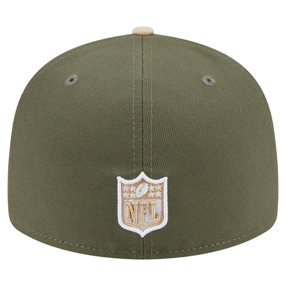 Dallas Cowboys New Era 2-Tone Color Pack Split Panel 59FIFTY Fitted Hat - Light Beige/Olive - NFL