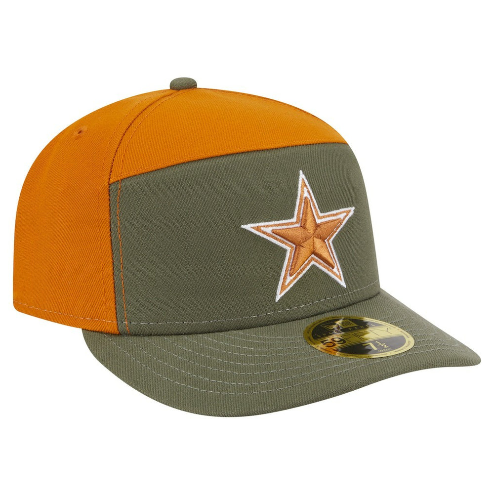 Dallas Cowboys New Era 2-Tone Color Pack Split Panel 59FIFTY Fitted Hat - Olive/Brown - NFL