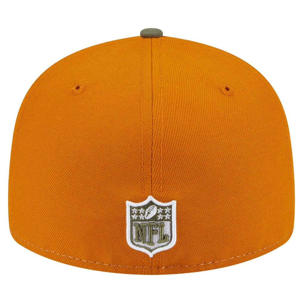 Dallas Cowboys New Era 2-Tone Color Pack Split Panel 59FIFTY Fitted Hat - Olive/Brown - NFL