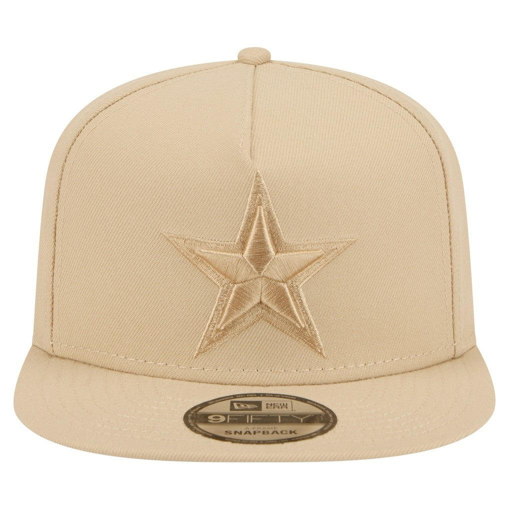 Dallas Cowboys New Era Color Pack A-Frame 9FIFTY Snapback Hat - Light Beige - NFL