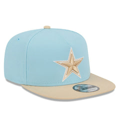Dallas Cowboys New Era Two-Tone Color Pack A-Frame 9FIFTY Snapback Hat - Light Blue/Brown - NFL