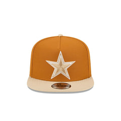 Dallas Cowboys New Era Two-Tone Color Pack A-Frame 9FIFTY Snapback Hat - Brown/Light Beige - NFL