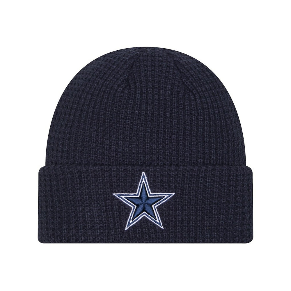 Dallas Cowboys New Era Youth Waffle Cuffed Knit Hat - Navy - NFL