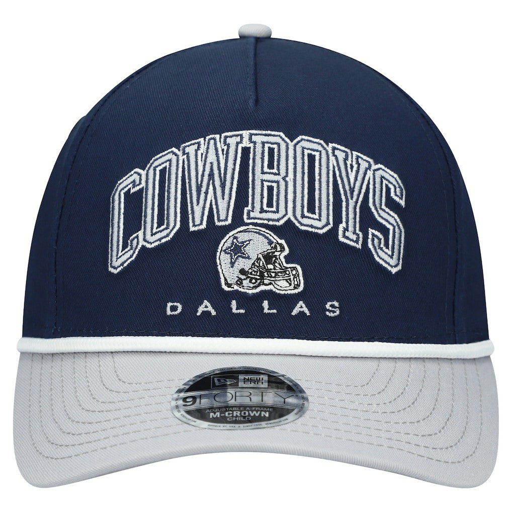 Dallas Cowboys New Era Preschool Arch 9FORTY M-Crown A-Frame COOLERA Adjustable Hat - Navy/Gray - NFL