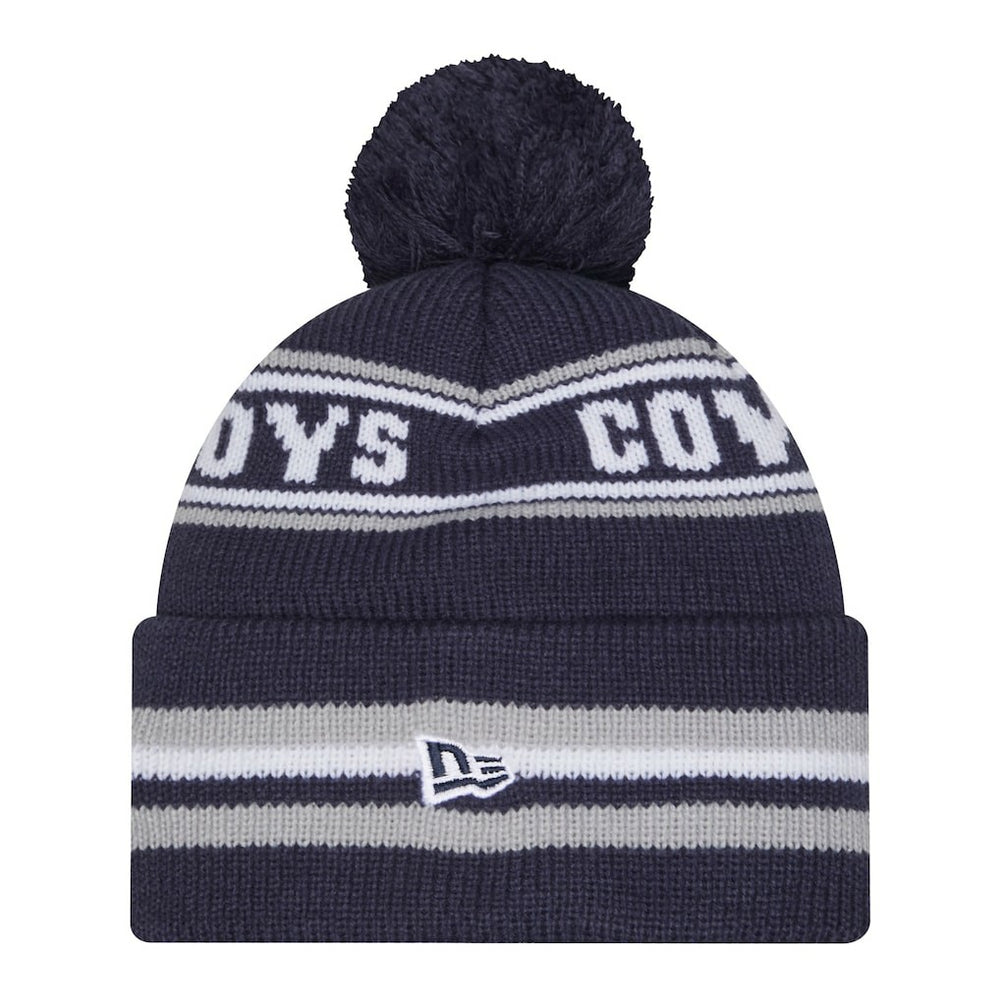 Dallas Cowboys New Era Pre-School Classic Cuffed Knit Hat with Pom - Navy - NFL