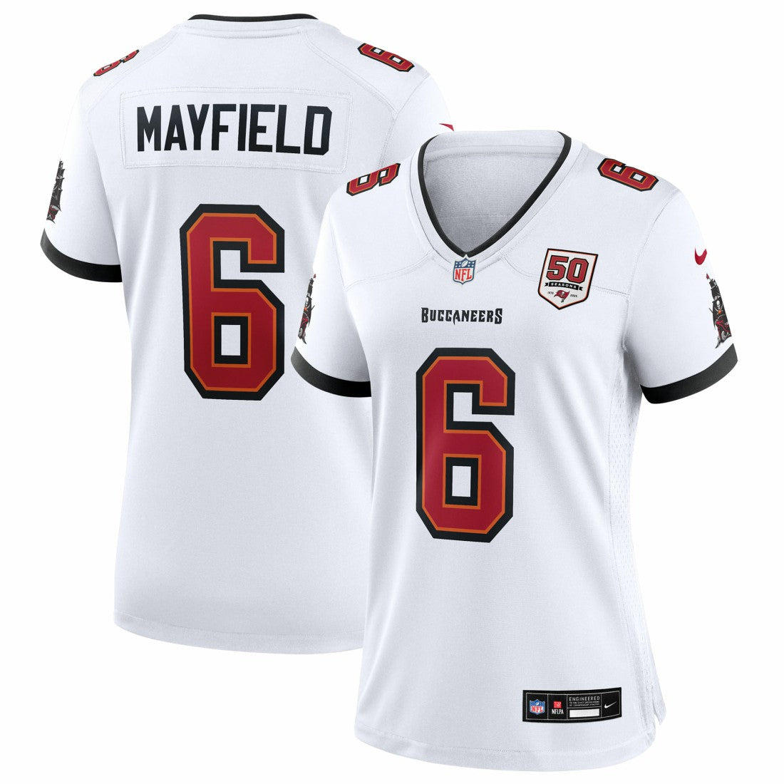 Baker Mayfield Tampa Bay Buccaneers Women's 50th Season White Game Jersey - White - Nike