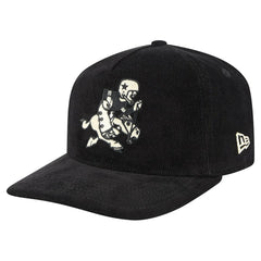 Dallas Cowboys New Era Retro Joe Nostalgic Corduroy Golfer Adjustable Hat - Black - NFL